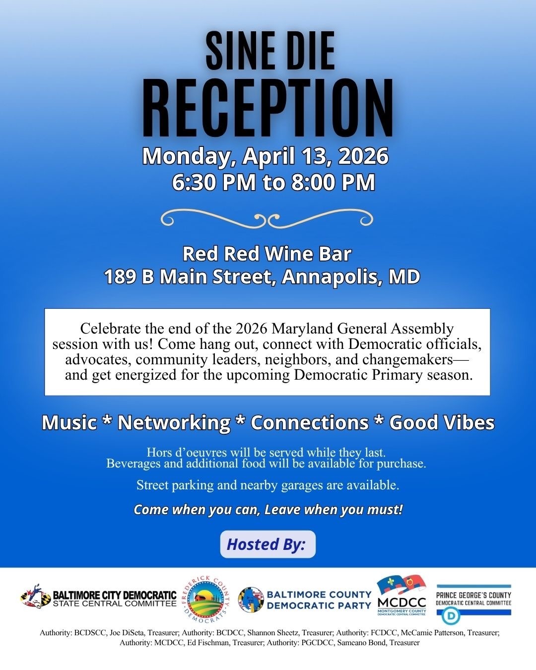 Sine Die Reception 2026