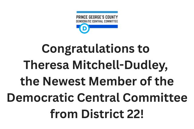 Welcome Theresa Mitchell-Dudley to the Central Committee!