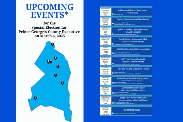 Special Election Events: Democratic Candidates' Forums, Debates, and Meet & Greet Opportunities