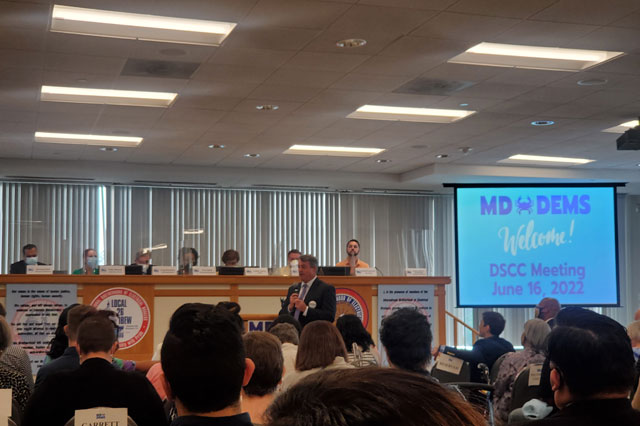 The Prince George's County Democratic Central Committee PGCDCC attending Maryland DEMS meeting on June 15 2022 - Maryland Governor Candidate Doug Gansler speaking 
