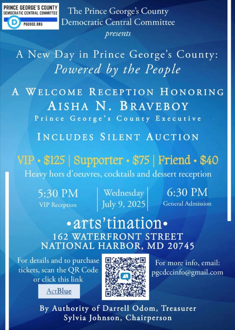 PGCDCC Evening with Prince George’s County’s Newest Leader Flyer